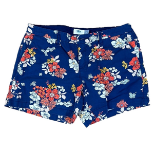 Old Navy shorts Navy, cream, coral Size 6